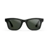 Large Shiny Black Frame / Clear to Graphite Green Transitions Lenses